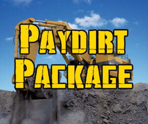 PAYDIRT PACKAGE - Package Deal With 4 Different Paydirt Types (5 Lb Boreal Forest, 5 Lb Maple Leaf, 5 Lb Buffalo Jump, & 5 Lb Bedrock Claim).
